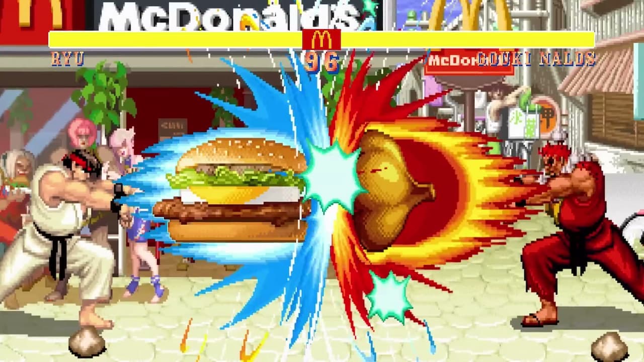 麦当劳街头霸王2汉堡广告暗藏可爱彩蛋